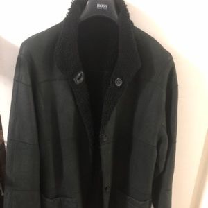 Werner Christ Authentic Black Reversible Shearling Coat